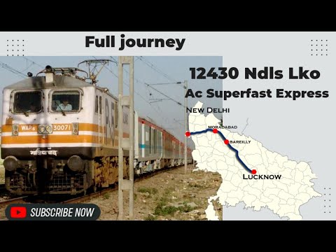 New Delhi To Lucknow Train Journey | 12430 Ndls Lko Ac SuperFast | IRCTC | #trainjourney #ndls