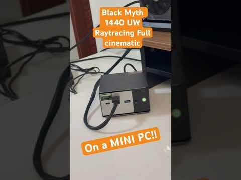 @gmk782 Mini PC with an Nvidia #RTX5080 running black myth maxed out - GMKtec EVO-X1 #gaming