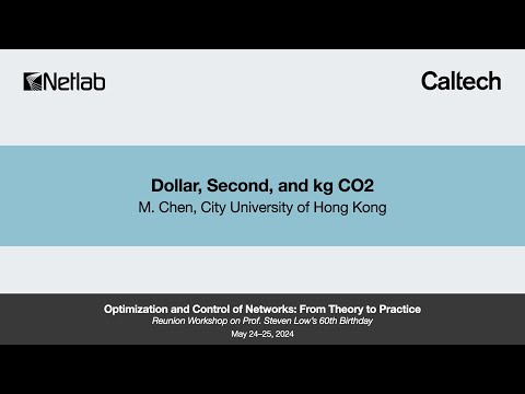 Dollar, Second, and kg CO2