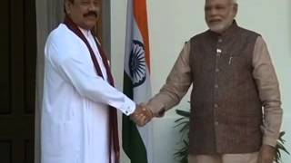 PM Narendra Modi meets President of Sri Lanka, Mahinda Rajapaksa