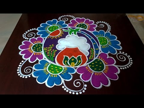 Sankranti muggulu 🦚 Sankranti rangolis #sankranthi #rangoli #muggulu#festival