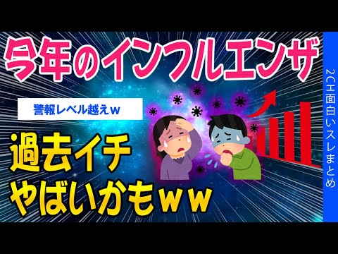 【2ch健康スレ】今年のインフル…過去一やばいかも【ゆっくり解説】