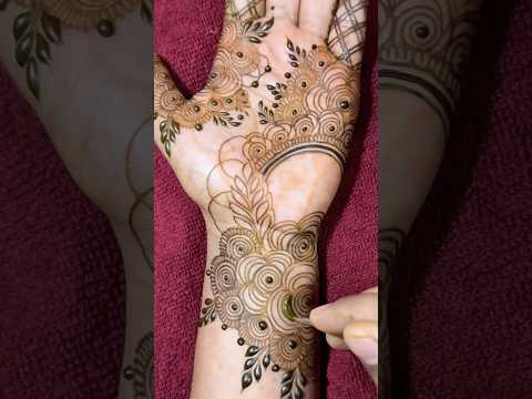 #shorts very beautiful floral mehndi design instant