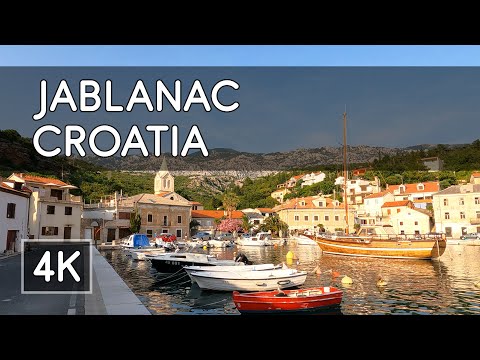 Walking Tour: Jablanac, Croatia - 4K UHD Virtual Travel