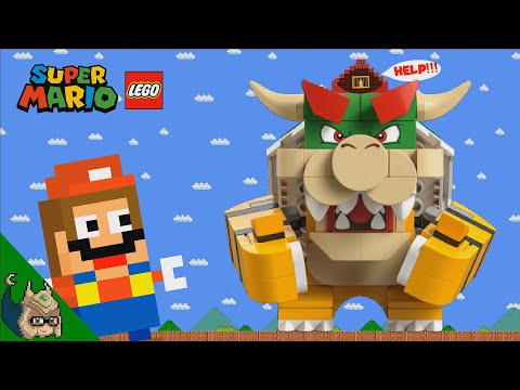 Mario vs the LEGO Bowser MAZE (Mario Cartoon ANIMATION)