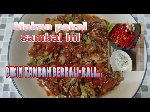 RESEP SAMBAL TERI PETE TERPEDAS (Bikin nambah berkali-kali)