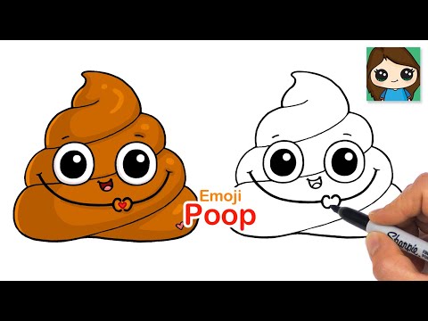 How to Draw Funny Poop Emoji 💩