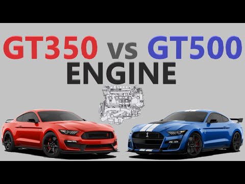 GT350 vs GT500 Engine