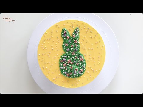 Easter Bunny Topiary Cake