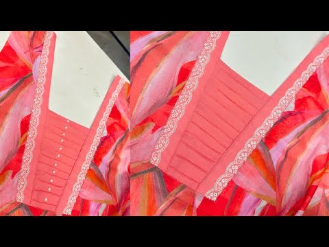 Pintucks और Lace के साथ बनाएं सबसे Stylish Neck Design | Neck Design with Pintucks