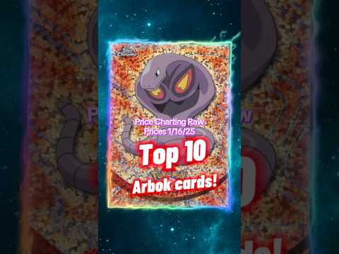 Top 10 EXPENSIVE Arbok Pokémon Cards 🐍 #shorts #pokemon #arbok