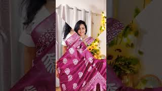 Meesho Saree Haul #youtubeshorts #shorts #shortvideo#sareehaul #haul  #classicstylesmadhumita#saree