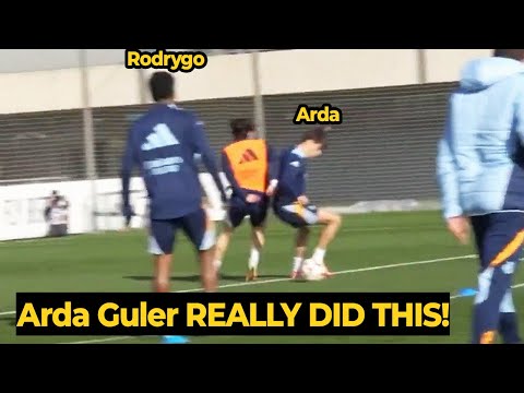 Rodrygo was shocked after Arda Güler DID THIS in Real Madrid training | Real Madrid News