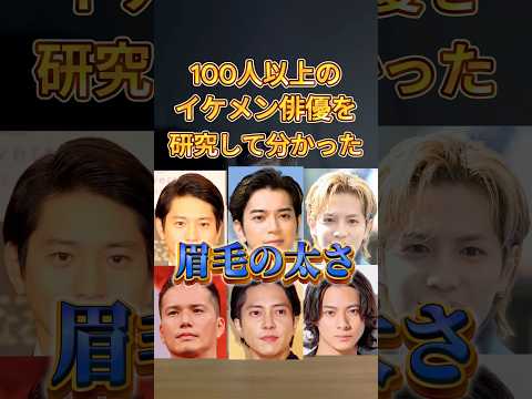 【100人以上のイケメン俳優を研究して分かった！正しい眉毛の太さ】眉毛の太さは重要！！