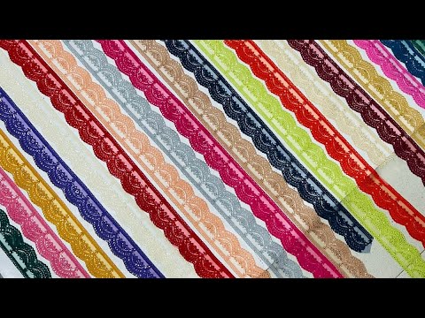 china imported fancy sequence laces 20 colours new dizins tissue laces #subscribe #channelsubscribe