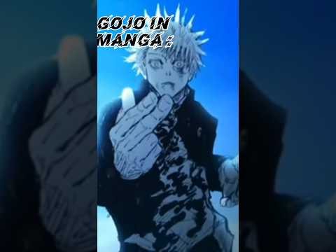 GOJO IN ANIME VS GOJO IN MANGA [JUJUTSU KAISEN]