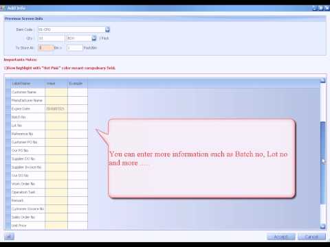 Chronos eStockCard Inventory Software - IN Operation with Multiple Locations Storage