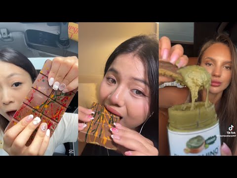 Viral dubai chocolates 🍫 mukbang compilation