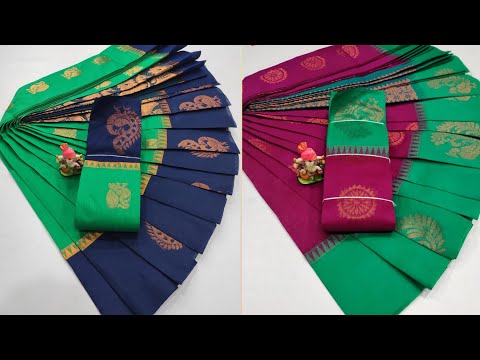 Trending silk cotton sarees with price # online shopping # what's app- 9150198452