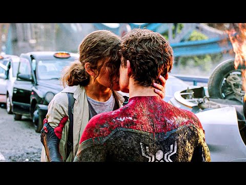 Peter and MJ Kiss Scene  [Spider-Man: Far From Home (2019)]