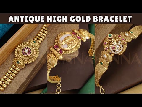 Antique High Gold Bracelet Online Shopping - High Gold Bangles with Price - New Design Bracelet 2024