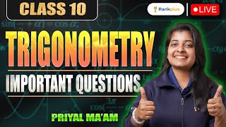 Trigonometry Class 10 Questions | L-01 | NCERT Booster | CBSE 2024 | Maths by Priyal Mam Rankplus