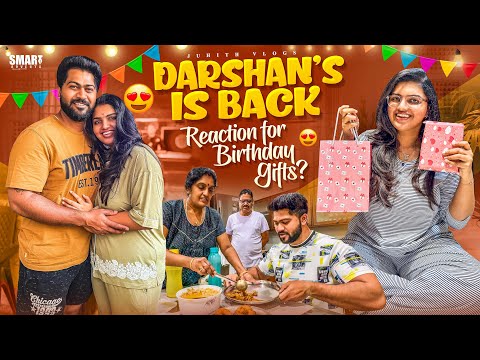 Darshan Birthday🥳Gifts & His Reaction after Coming back✨|ఇదరం కలిసి Function కోసం Amma ఇంటికి🏡|