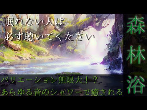 【森林浴】あらゆる音が無限に降りそそぐ！小鳥のさえずりと癒しの音楽で眠りましょう