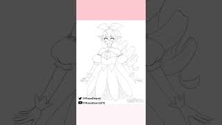 Pomu Rainpuff sakura dress fanart  #PomuPaint