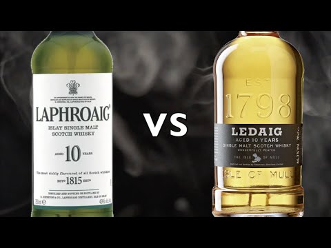 Laphroaig 10 vs Ledaig 10 Year Old Single Malt Scotch Whisky