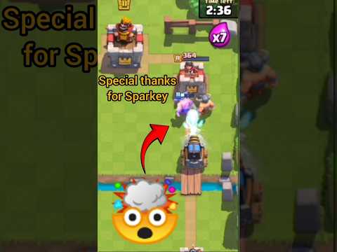 Can e barbs and sparky can 3 crown 👑 #clashroyale #supercell #shorts