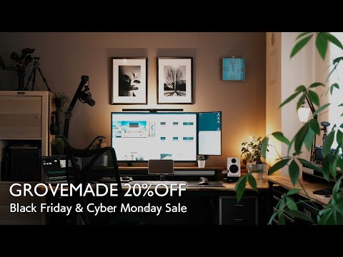 [デスクツアー][grovemade] Black Friday & Cyber Monday Sale  2024年12月5日までほぼ全商品20%オフセール開催中です！