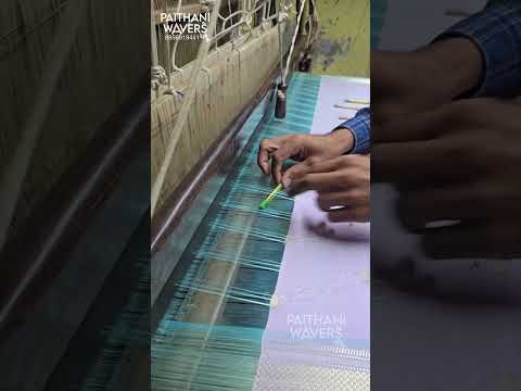 Manufacturing Silk Saree Pallu Designs #paithani #handloom #traditional #making #silk