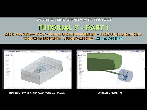 Meshing with snappyHexMesh | Tutorial 7-Part 1 | Mesh around a boat