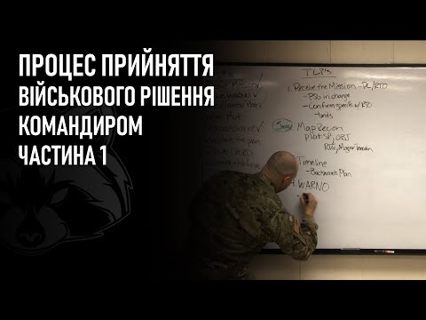 TLP Процес Прийняття Військового Рішення Командиром| Частина 1