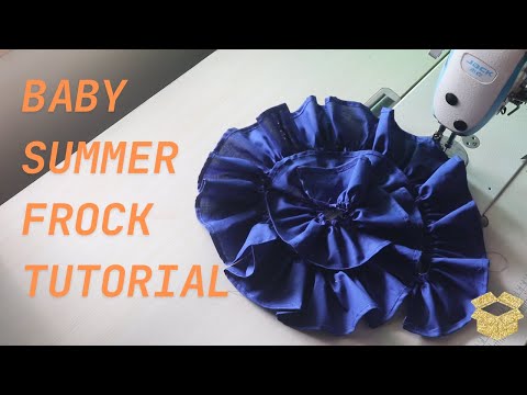 Baby frock cutting and stitching || A line frock for baby girl