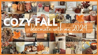 🍁 2024 🍁 RELAXING FALL DECORATE WITH ME│COZY FALL DECORATING IDEAS│FALL  DECOR│FALL INSPIRATION