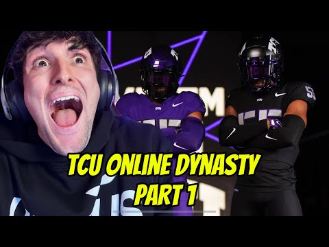 This TCU Team Can Compete For The Natty (Livestream TCU Online Dynasty part 1)