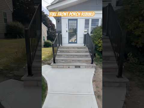 Full Front Porch Rebuild #diy #construction #frontporch #rebuild #howto #stepbystep #bluecollar #fyp