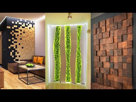 Latest Wall Decorating Ideas For Living Room | Wooden Wall Home Interior Design | Accent Wall Panels