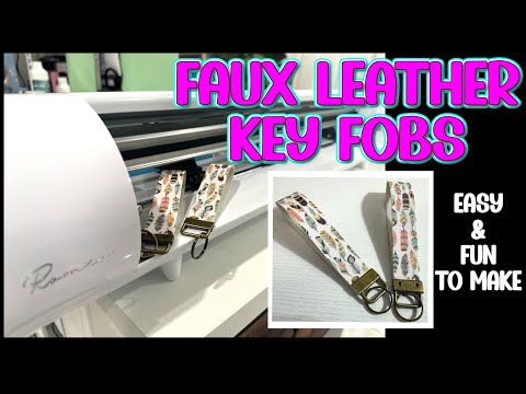 How To Cut Faux Leather | Siser Romeo | Key Fob Wristlet | Juliet