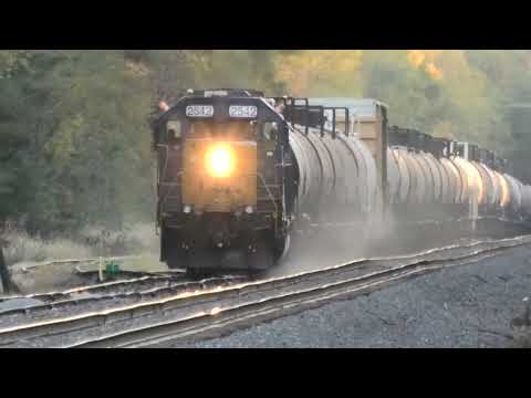 CSX 2542 Pulls Hard in Morris, IL 10/21/24