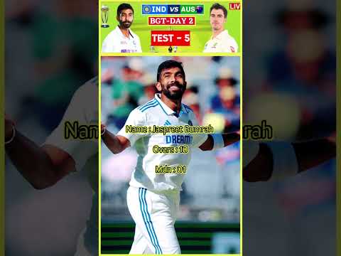 Jaspreet Bumrah | 5th Test 1st inning #trendingshorts #viralvideo