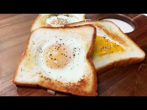 [早餐好好吃#1] 半熟太陽蛋吐司   Half-boiled sun egg toast【黃子橙Zicheng】