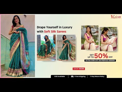 ✨ Drape Yourself in Luxury with Soft Silk Sarees | Lajreedesigner ✨