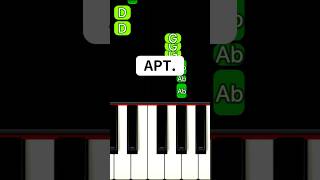 APT. (Piano Tutorial) #shorts