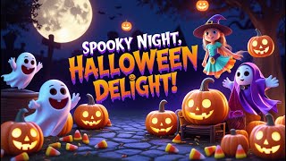 Spooky Night Happy Halloween Song for Kids | Best Halloween Song of 2025🎃 | Fun Nursery Rhyme