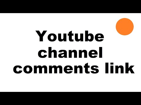 Youtube channel comments link changed to "community"