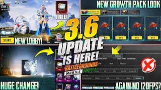 😍BGMI 3.6 OFFICIAL UPDATE IS HERE | NEW AG & SILVER SHOP IS HERE | NEW GROWTH PACK UI | 120FPS MISS.