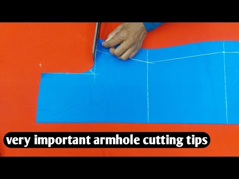 Very Important Arm Hole Cutting Tips / वेरी इंपोर्टेंट आर्म होल कटिंग टिप्स।